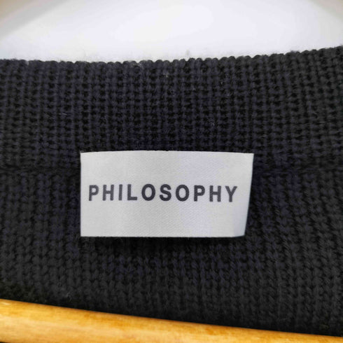 フィロソフィ ディ ロレンツォ セラフィニ Philosophy Di Lorenzo Serafini ウールジップニットセーター レディース EUR:40