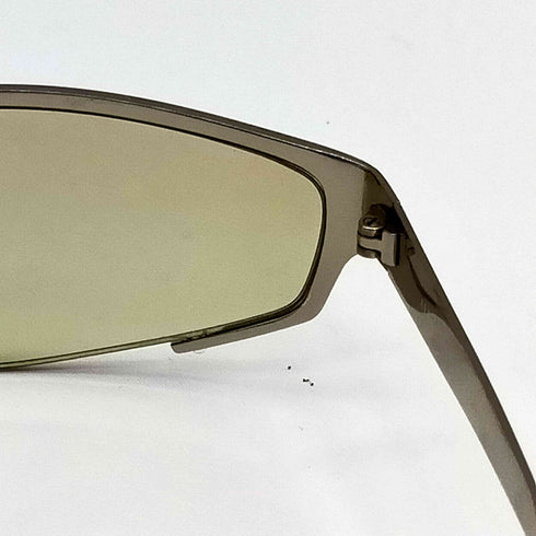 アレキサンダーマックイーン Alexander McQueen イタリア製 TITANIUM チタン ハーフリム カラーレンズ サングラス レディース 60□13-130