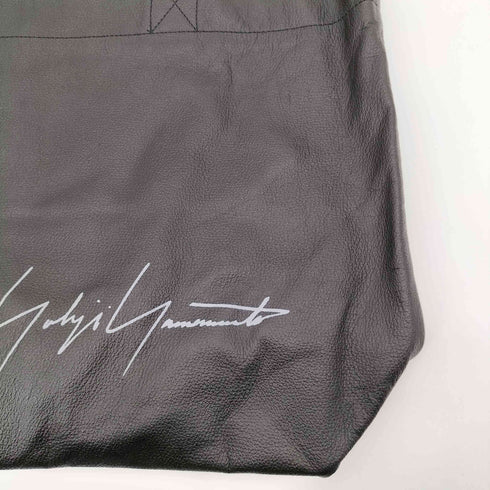 ヨウジヤマモト Yohji Yamamoto SIGNATURE LEATHER MINI TOTE BAG メンズ