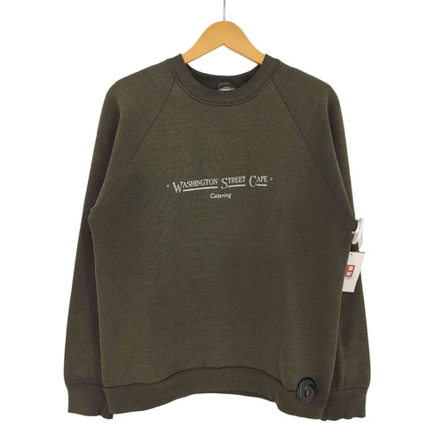 フルーツオブザルーム FRUIT OF THE LOOM 90s USA製 WASHINGTON STREET CAFE ラグラン クルーネックスウェット メンズ
