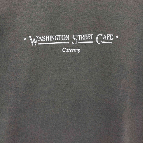 フルーツオブザルーム FRUIT OF THE LOOM 90s USA製 WASHINGTON STREET CAFE ラグラン クルーネックスウェット メンズ