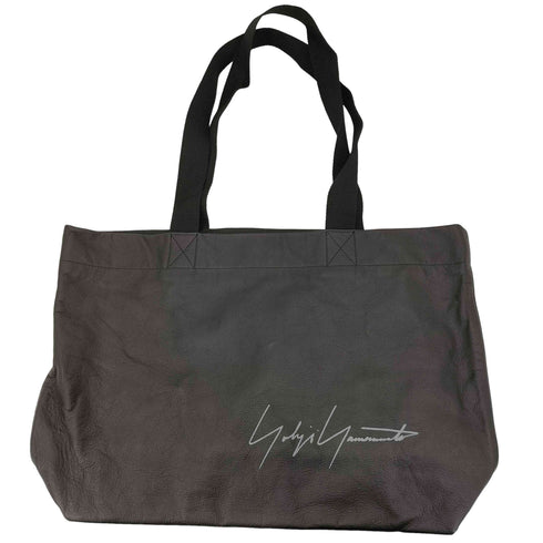 ヨウジヤマモト Yohji Yamamoto SIGNATURE LEATHER MINI TOTE BAG メンズ