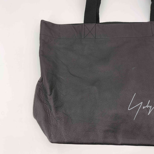 ヨウジヤマモト Yohji Yamamoto SIGNATURE LEATHER MINI TOTE BAG メンズ