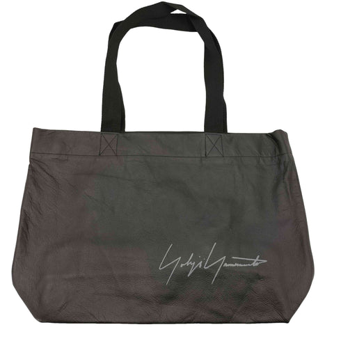 ヨウジヤマモト Yohji Yamamoto SIGNATURE LEATHER MINI TOTE BAG メンズ