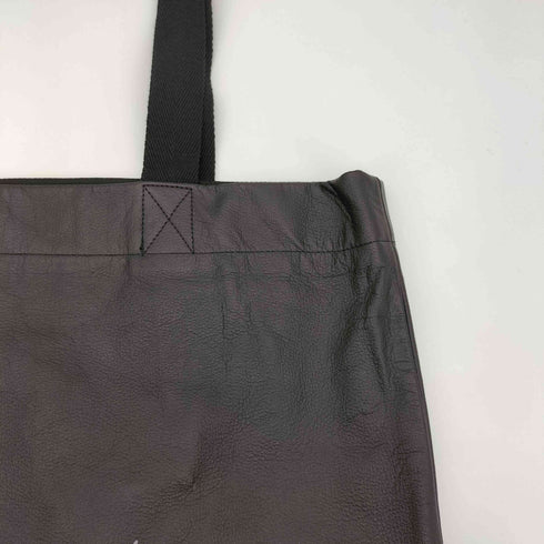 ヨウジヤマモト Yohji Yamamoto SIGNATURE LEATHER MINI TOTE BAG メンズ