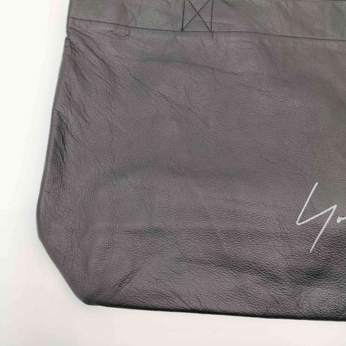ヨウジヤマモト Yohji Yamamoto SIGNATURE LEATHER MINI TOTE BAG メンズ