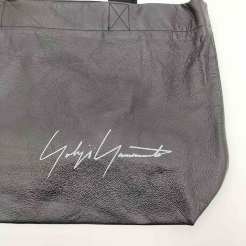 ヨウジヤマモト Yohji Yamamoto SIGNATURE LEATHER MINI TOTE BAG メンズ