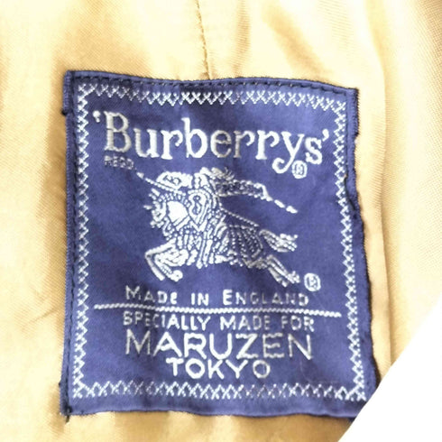バーバリーズ BURBERRYS MADE IN ENGLAND ライナー付き チェックステンカラーコート メンズ