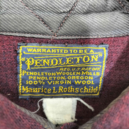 ペンドルトン PENDLETON 30S~40S ウールL/S シャツ メンズ