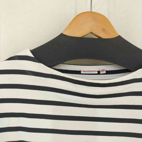 ドレステリア DRESSTERIOR ボートネックボーダーカットソー バスクシャツ レディース JPN:38