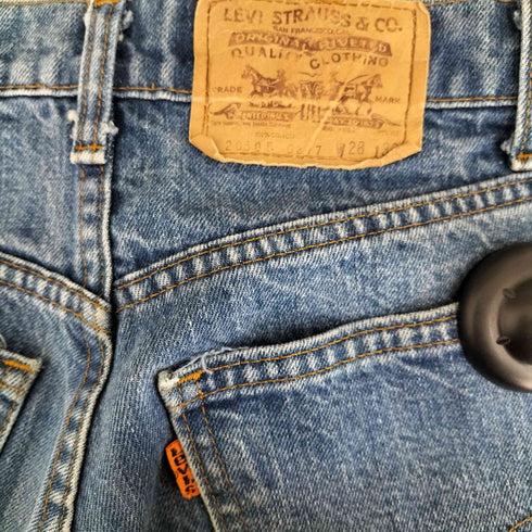 リーバイス Levis USA製 82年製 42TALON オレンジタブ 505 レディース W28 L32
