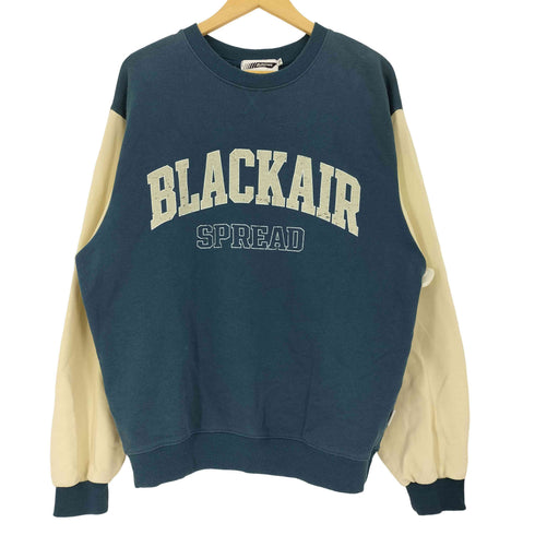 alackair アーチ カレッジ ロゴ プリント アームバイカラー スウェット メンズ JPN:L