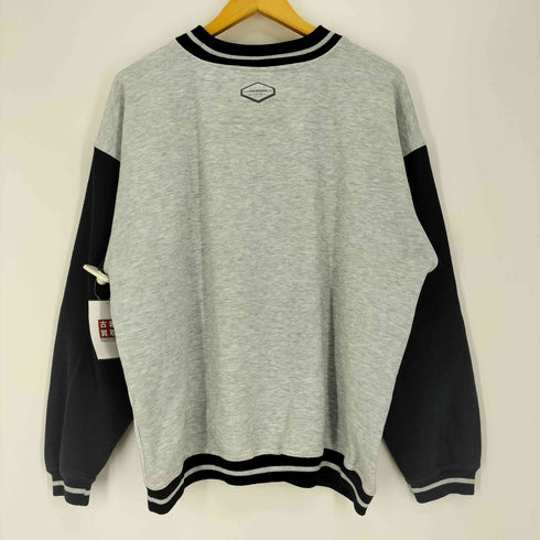 ギアフォースポーツ GEAR FOR SPORTS 90S STANFORD スタンフォード 大学 カレッジロゴ プリント アームバイカラー ストライプ スウェット メンズ import:M