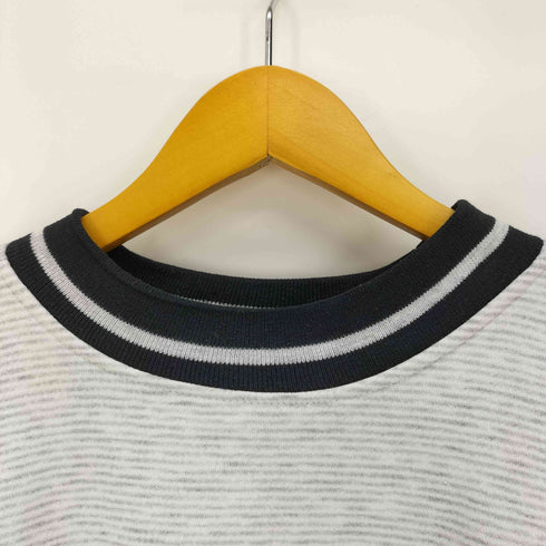 ギアフォースポーツ GEAR FOR SPORTS 90S STANFORD スタンフォード 大学 カレッジロゴ プリント アームバイカラー ストライプ スウェット メンズ import:M