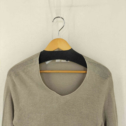 エヴァムエヴァ evam eva linen Vネック プルオーバー レディース 2
