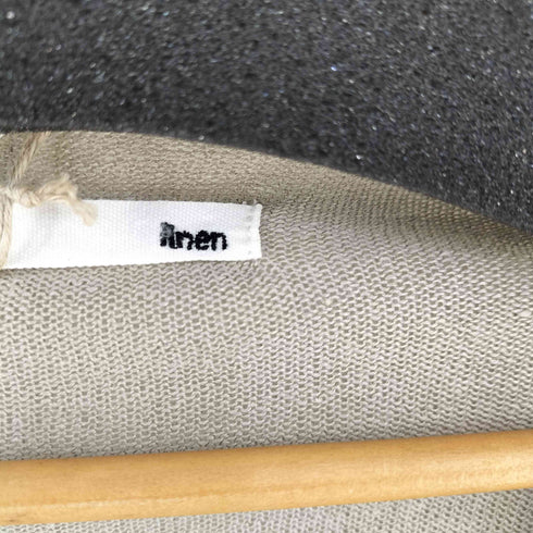 エヴァムエヴァ evam eva linen Vネック プルオーバー レディース 2