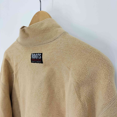 ROOTS ATHELETICS ロゴ 刺繍 インサイドアウト ハーフジップ スウェット メンズ