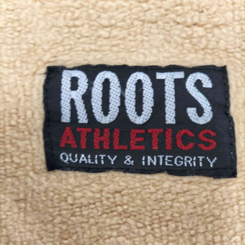ROOTS ATHELETICS ロゴ 刺繍 インサイドアウト ハーフジップ スウェット メンズ