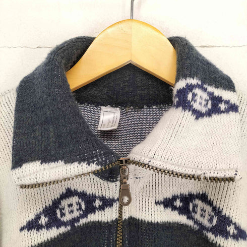 MADE IN ECUADOR ネイティブ柄ハーフジップ エクアドルニット メンズ