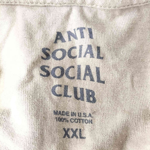 アンチソーシャルソーシャルクラブ ANTI SOCIAL SOCIAL CLUB MADE IN USA バックロゴプリントS/S TEE メンズ JPN:XXL
