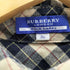 バーバリーブルーレーベル BURBERRY BLUE LABEL ロゴ 刺繍 ノバチェック フレンチスリーブ シャツ ワンピース レディース 36