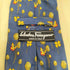 サルヴァトーレフェラガモ Salvatore Ferragamo MADE IN ITALY 蝶柄 シルクネクタイ メンズ