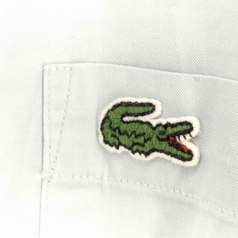 ラコステライブ Lacoste Live 襟切替 ロゴワッペンL/Sシャツ メンズ 40