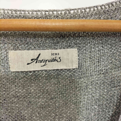 イチ ICHI antiquites リネンニットベスト レディース