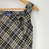 バーバリーブルーレーベル BURBERRY BLUE LABEL グレー ノバチェック ウエスト ベルト キャミ ワンピース レディース 36