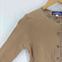 バーバリーブルーレーベル BURBERRY BLUE LABEL ノバチェック パイピングライン 裾ロゴ 刺繍 コットン カーディガン レディース import:M