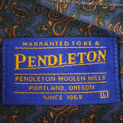 ペンドルトン PENDLETON BDペイズリー柄L/S シャツ メンズ JPN:L