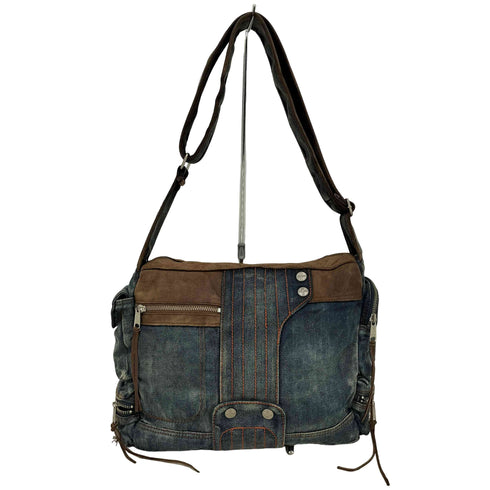 タフジーンズスミス TOUGH Jeansmith Y2K レザー デニムショルダーバッグ メンズ