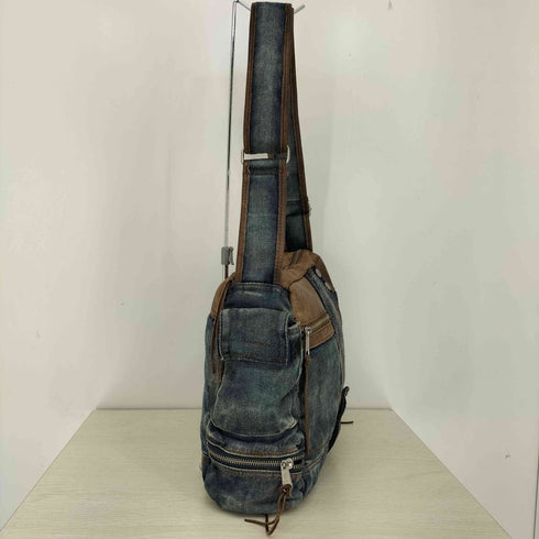 タフジーンズスミス TOUGH Jeansmith Y2K レザー デニムショルダーバッグ メンズ