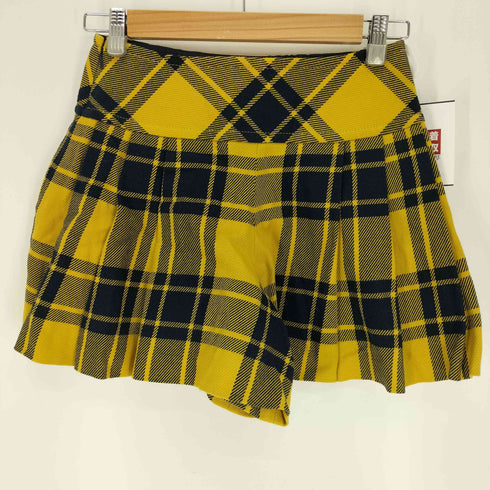 バーバリーブルーレーベル BURBERRY BLUE LABEL タータンチェック コットン ラップ フレア ミニ スカート レディース EUR:36