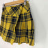 バーバリーブルーレーベル BURBERRY BLUE LABEL タータンチェック コットン ラップ フレア ミニ スカート レディース EUR:36