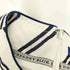 バーバリーブルーレーベル BURBERRY BLUE LABEL ヘンリーボタン フレンチスリーブ ボーダー ワンピース レディース 36