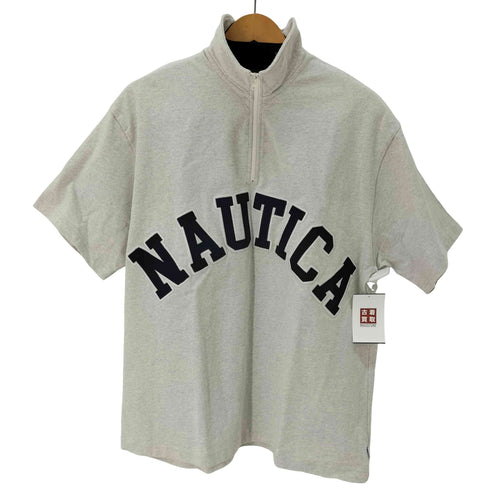 ノーティカ NAUTICA ロゴ刺繍ハーフジップS/Sプルオーバー メンズ JPN:M