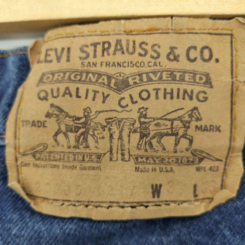 リーバイス Levis 80S USA製 紙タグ ジップフライデニムパンツ 42TALONジップ ボタン裏515刻印 オレンジタブ メンズ W33 L33