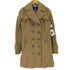バーバリーブルーレーベル BURBERRY BLUE LABEL 裏地ノバチェック タック スカート ダブルボタン ウール ナイロン ショールカラー ステンカラー コート レディース 36