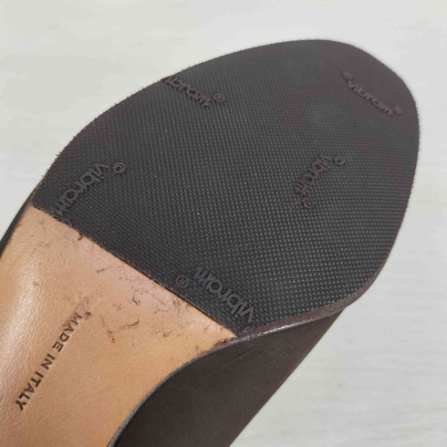 サルヴァトーレフェラガモ Salvatore Ferragamo イタリア製 リボンデザイン スウェード パンプス レディース 4 1/2