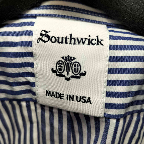 サウスウィック southwick MADE IN USA ストライプ プルオーバー ボタンダウンシャツ S/S メンズ 16