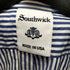 サウスウィック southwick MADE IN USA ストライプ プルオーバー ボタンダウンシャツ S/S メンズ 16