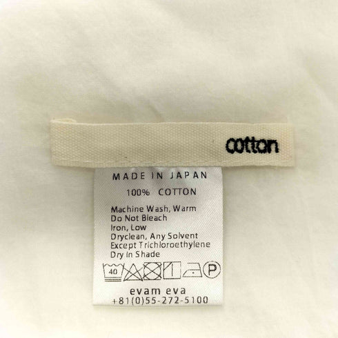 エヴァムエヴァ evam eva cotton 大判ストール メンズ