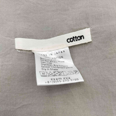 エヴァムエヴァ evam eva cotton 大判ストール レディース