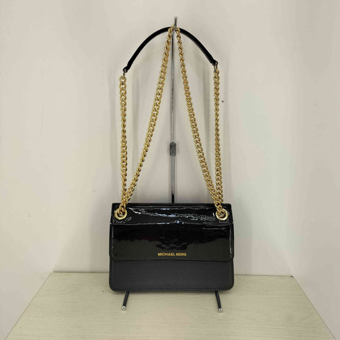 マイケルコース Michael Kors エナメルフラップ チェーンショルダーバッグ レディース