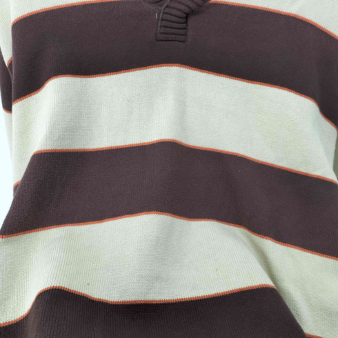 アヴィレックス AVIREX V-NECK BORDER KNIT Vネックボーダーニット メンズ