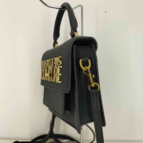 ヴェルサーチジーンズクチュール VERSACE JEANS COUTURE ロゴプレート 2way ショルダーハンドバッグ レディース