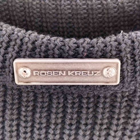 rosen kreuz metal logo knit メンズ