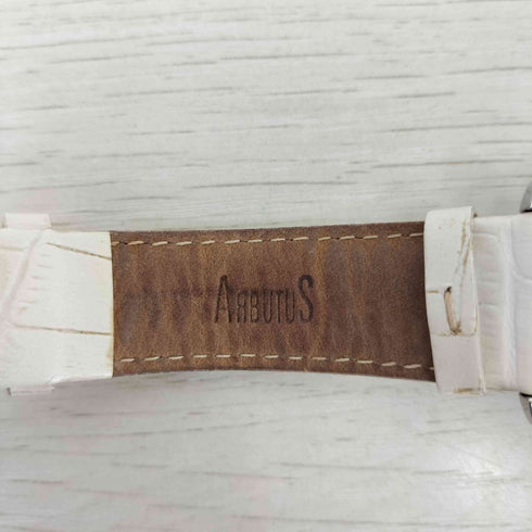 ARBUTUS レザーバンド 自動巻き 腕時計 レディース