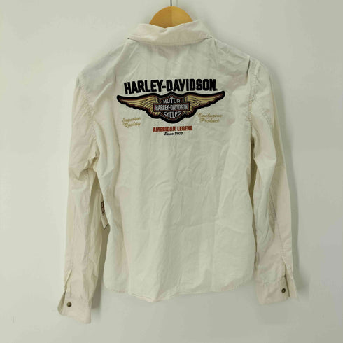 ハーレーダビッドソン HARLEY-DAVIDSON ロゴ刺繍 L/Sシャツ レディース